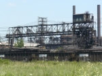 close up detail of coal bridge